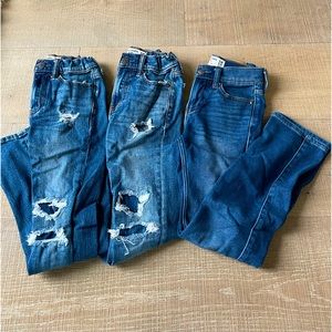 Lot of 3 Abercrombie 9/10 slim jeans